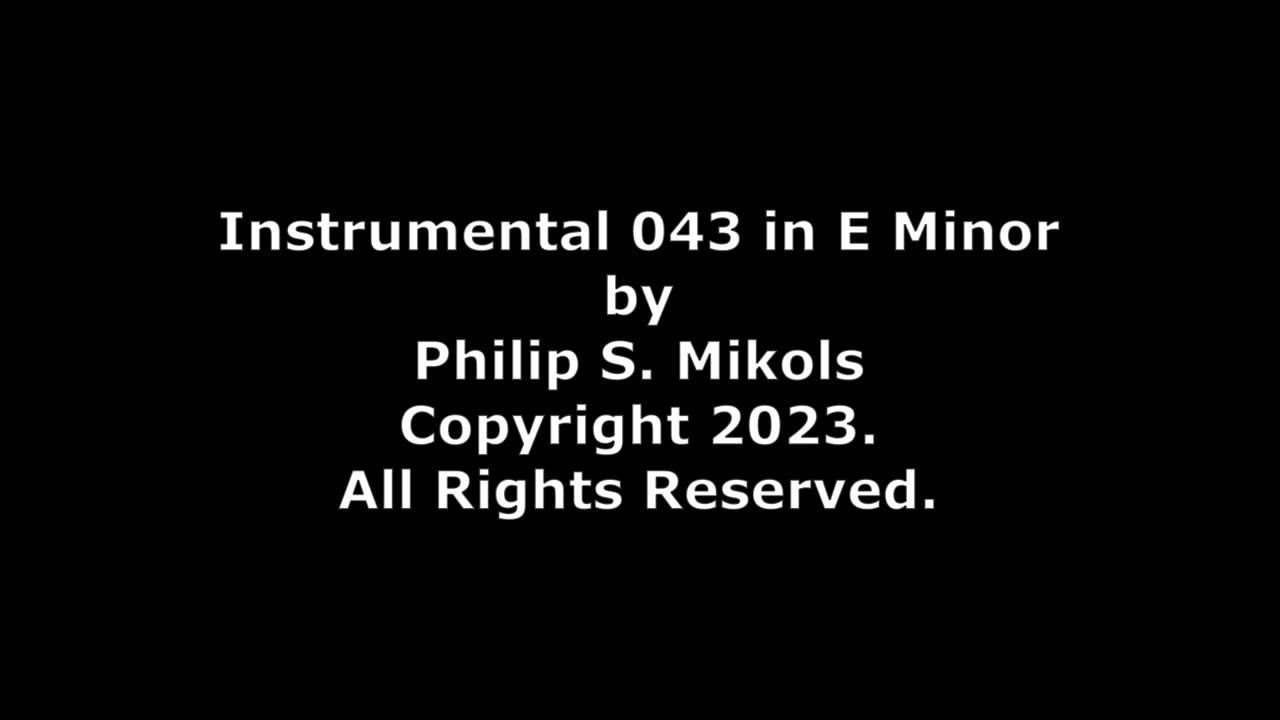 Instrumental 043 in E Minor