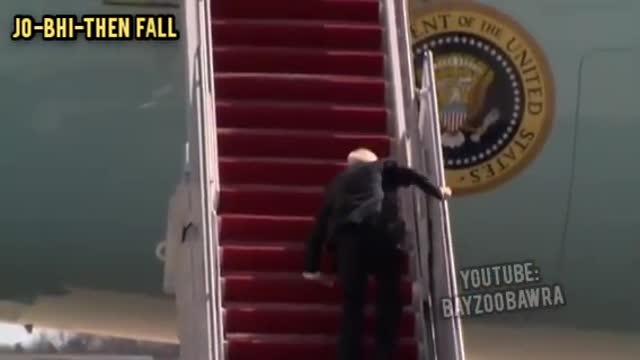 joe biden Falls and strumble