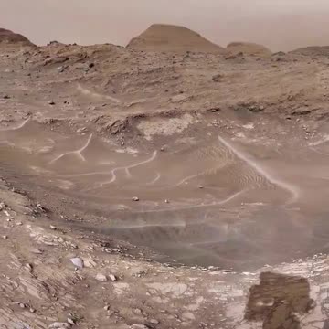 Extremely detailed recent view of Martian surface by curiosity rover