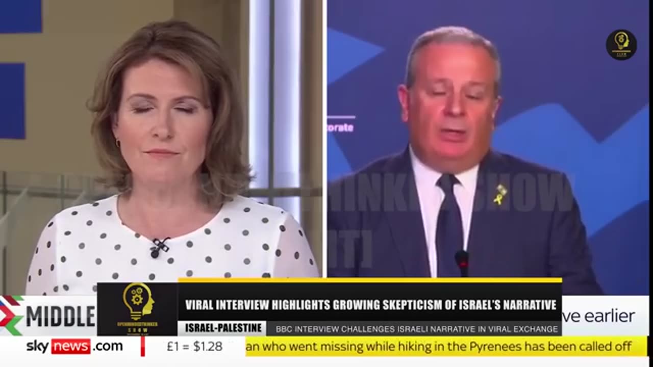 BBC Presenter WRECKS Israel’s Spokesman, Video Goes Viral in Britain!.mp4