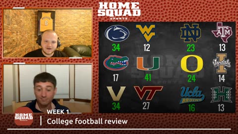 College Football Week 1 Review