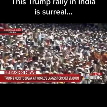 Trump Rally in India