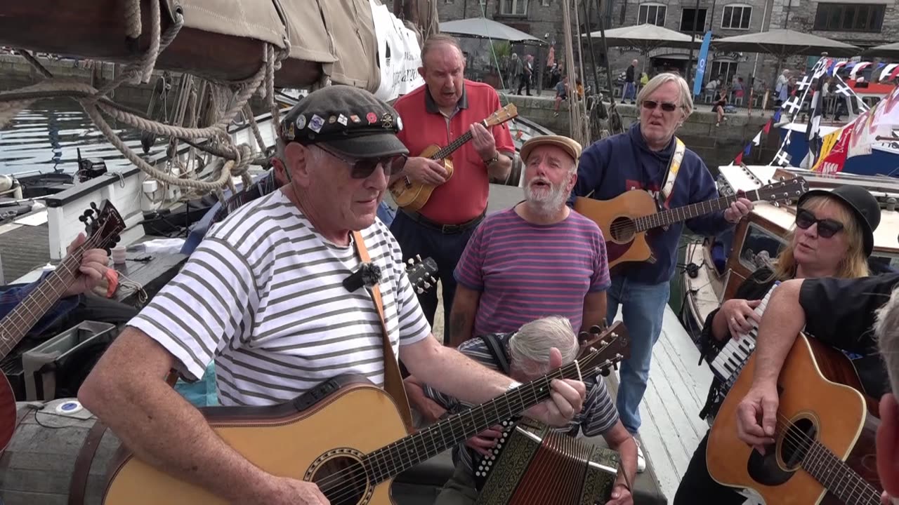 Sea Shanties Music. Ocean City Sea food festival Plymouth Barbican part 1