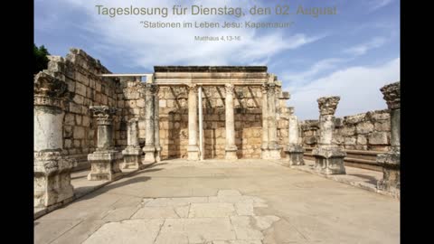 Tageslosung für Dienstag, den 02. August
