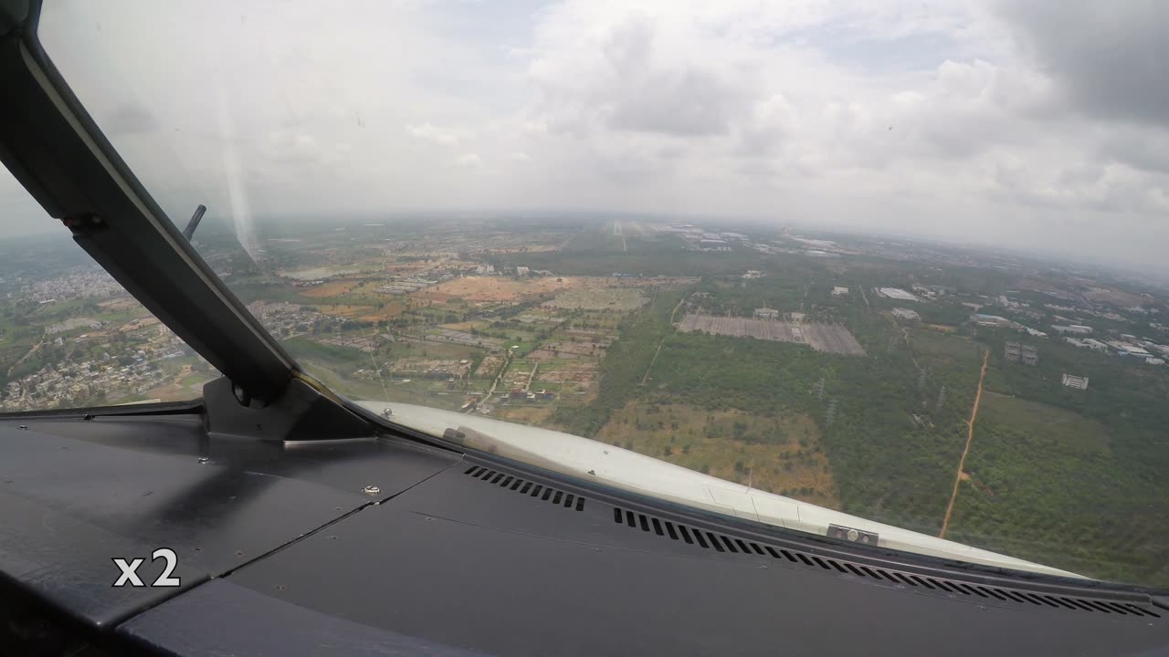 Day Landing on rwy 27L in Hyderabad, India