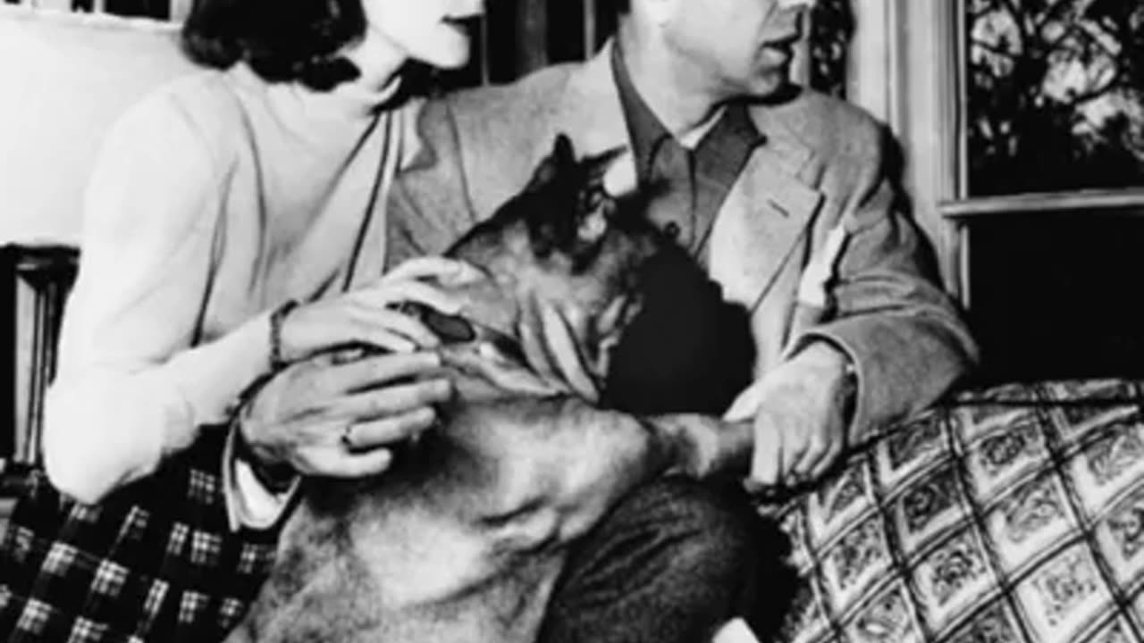 Lauren Becall and Humphrey Bogart