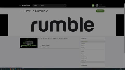 Create A Rumble Channel