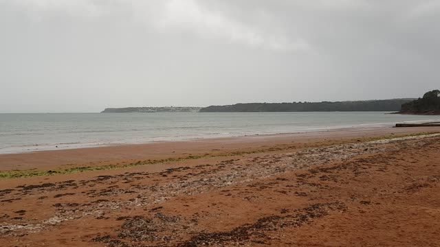 Beach in Paignton. Beautiful view next to the hotel