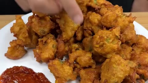 Monsoon Special Corn Pakoda ASMR