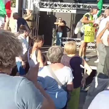 Rome, Italy: Green Pass, Lockdown Protest