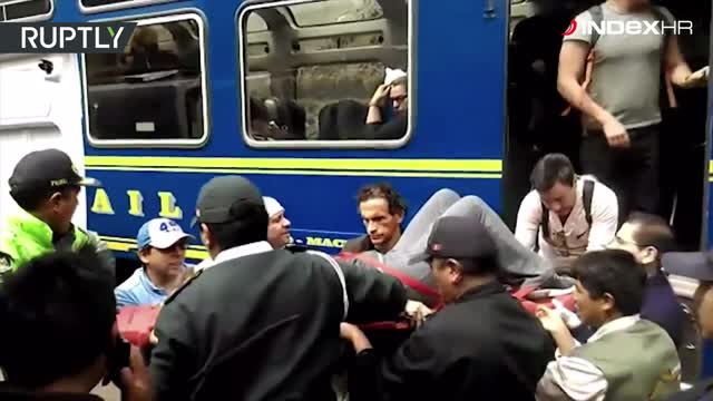 Sudar vlakova kod Machu Picchua u Peruu