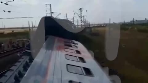 Passengers of the derailed Kazan-Adler train in Volgograd, russia, climbed onto