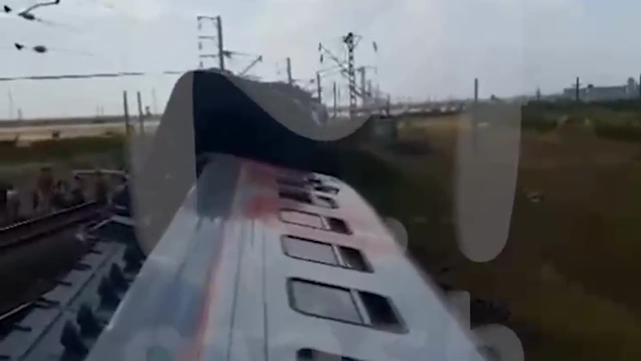 Passengers of the derailed Kazan-Adler train in Volgograd, russia, climbed onto
