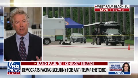 Sen. Rand Paul blames 'left-wing' outlets for idea that Trump is threat to democracy