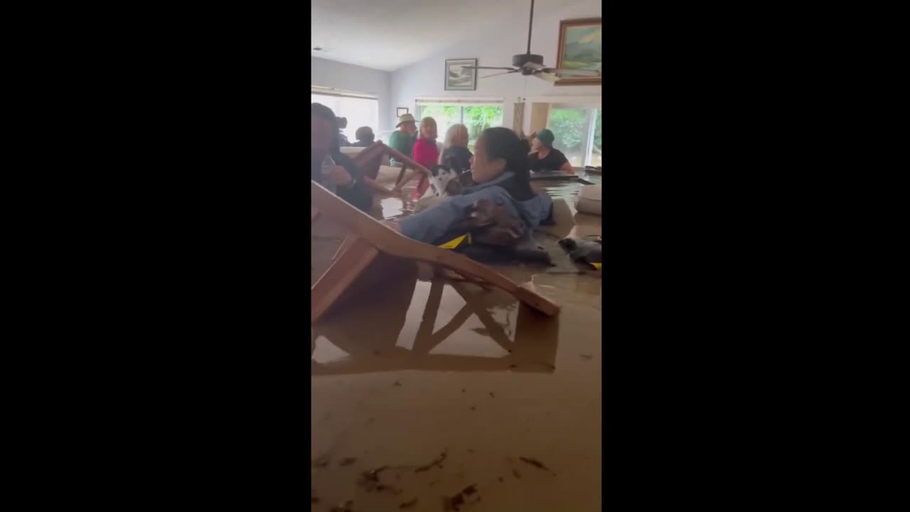 Flooded Home In Hendersonville, NC - Family Still in It