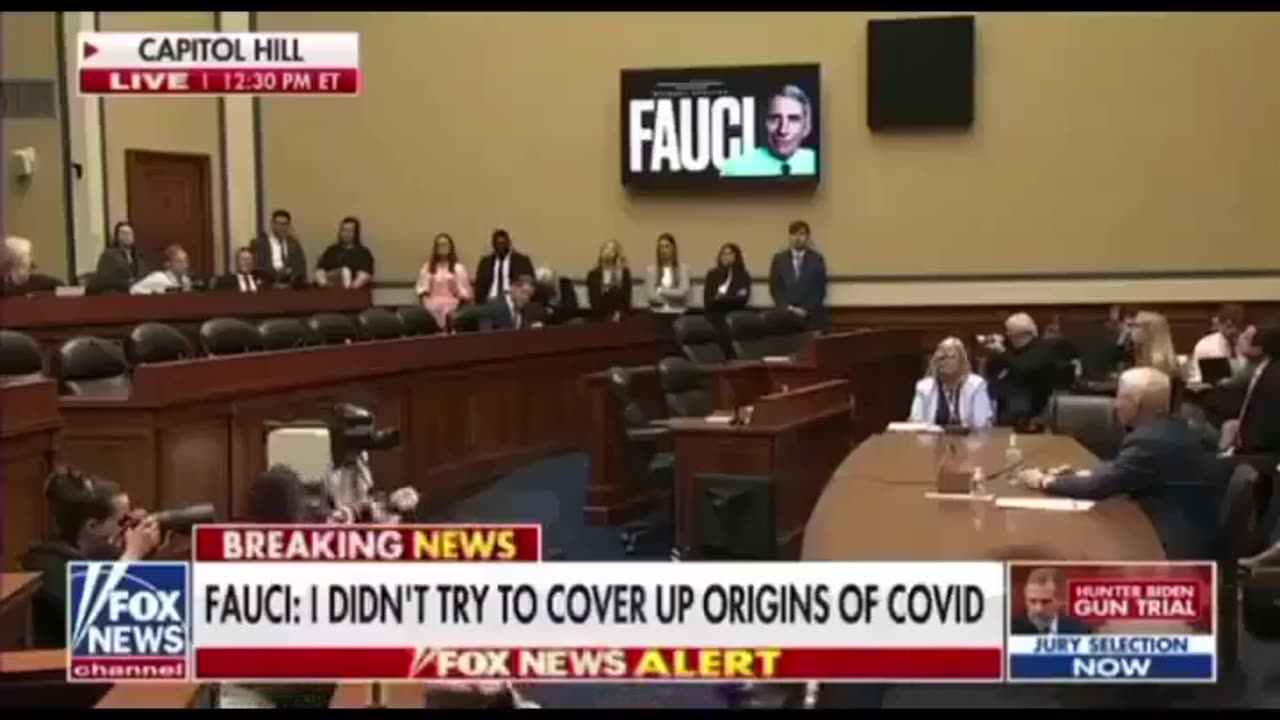 Fauci can't talk his way out of the audio of his own words being played back to him at the hearing.