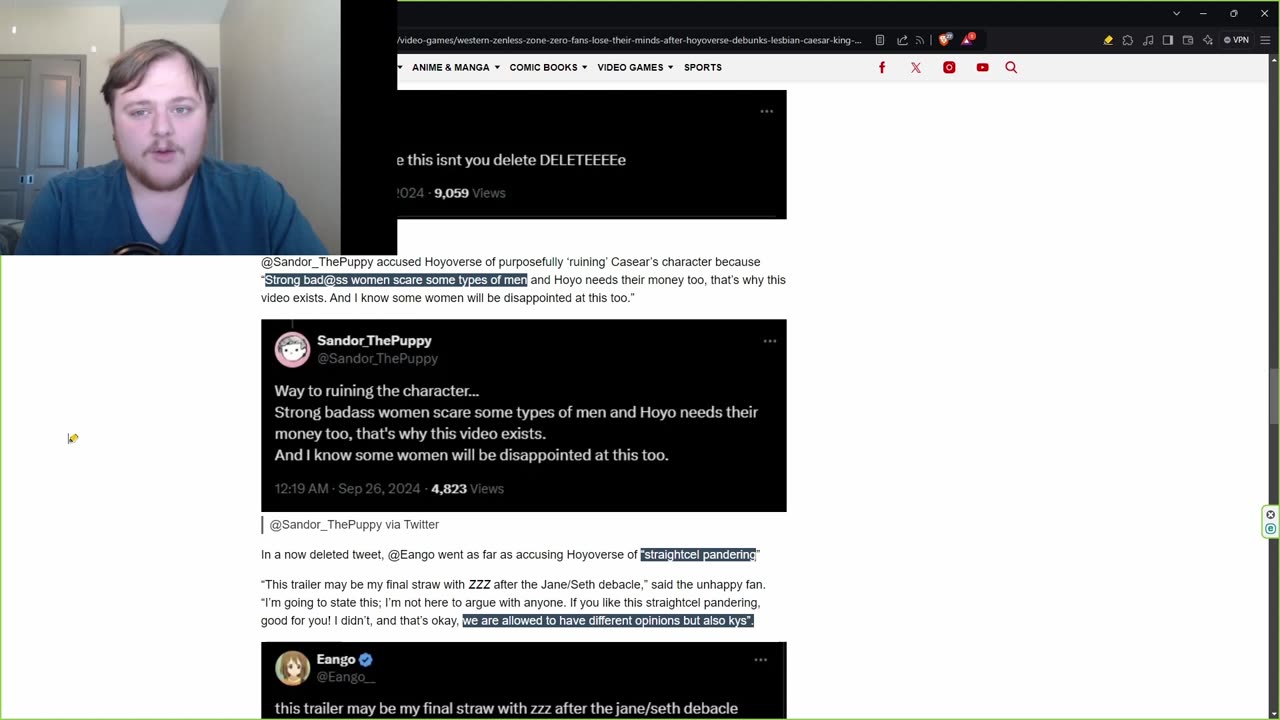 Zoneless Zone Zero's Ceaser King angers shipper weirdos for being straight