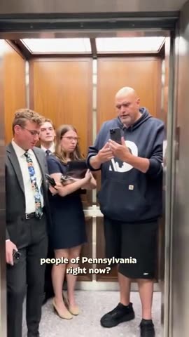 John Fetterman Decides To IGNORE Climate Protestor In Funny Moment