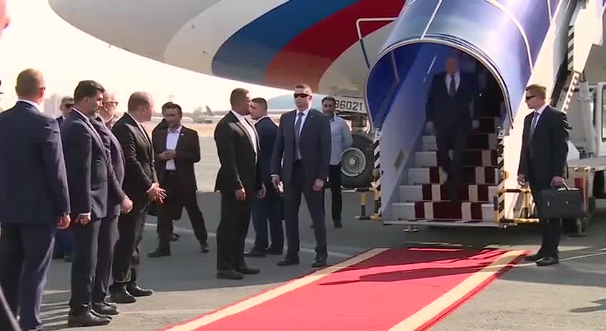 Vladimir Putin's Arrival in Iran