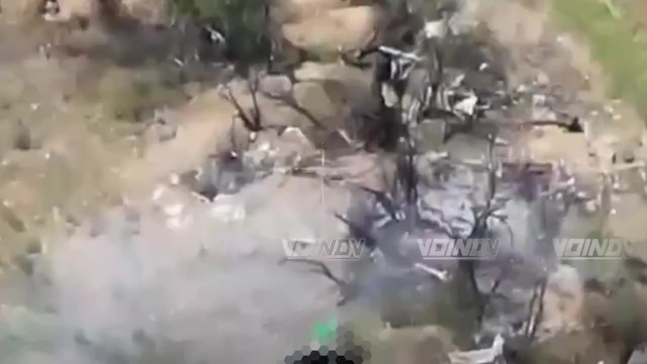 Ukranian Takes a Direct Hit with an ATGM