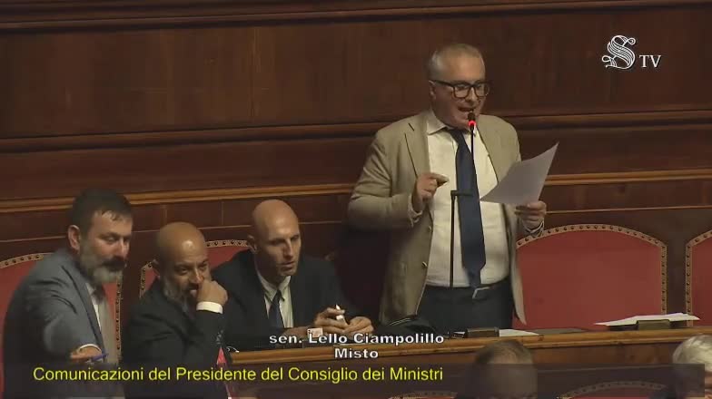 Ciampolillo sul Governo Draghi