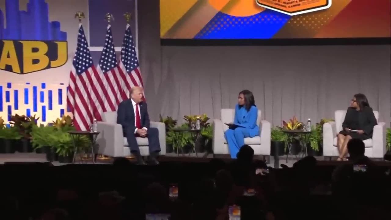 Donald Trump questions Kamala Harris' race during interview with Black journalists