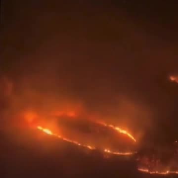 Perfect Circle Burning in The Maui Fires