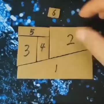 Rectángulo de 5 piezas, se vuelve de 6 y 7 después de reordenar