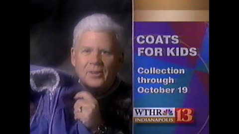 September 26, 1996 - WTHR 11 PM News Promo & Bob Gregory 'Coats for Kids' Bumper