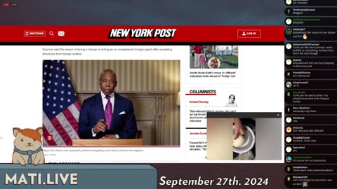 NYC mayor indicted - Mad at the Internet (September 27, 2024)