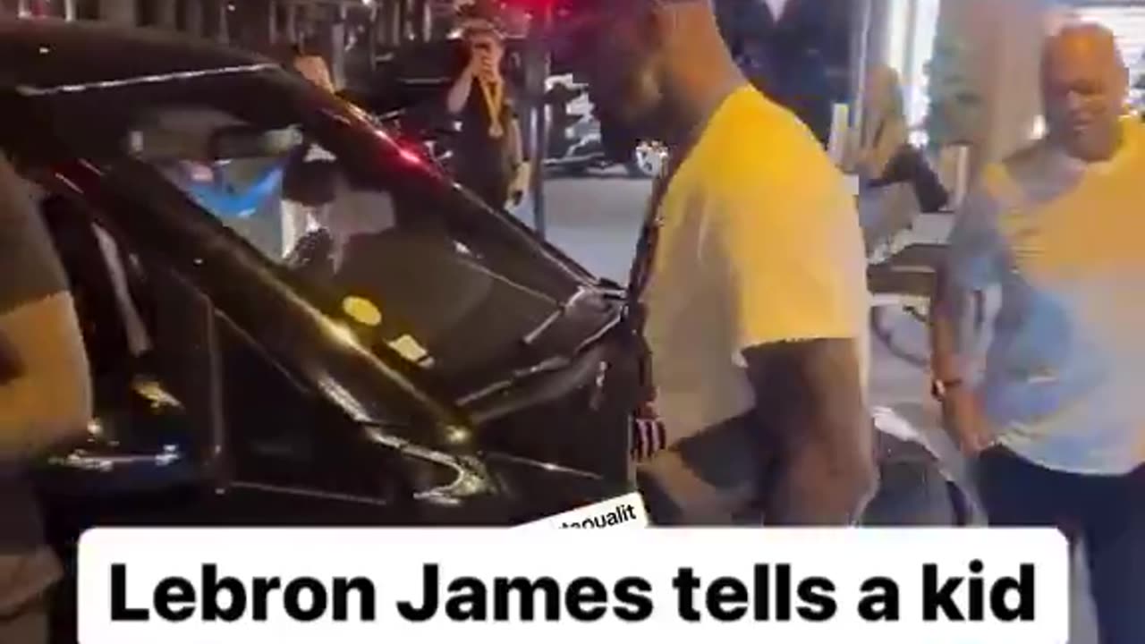 LeBron James tells a white kid who’s a fan to back the f*ck up and get out of the