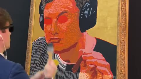 #Painting Elon Musk Smoking in Pop Art