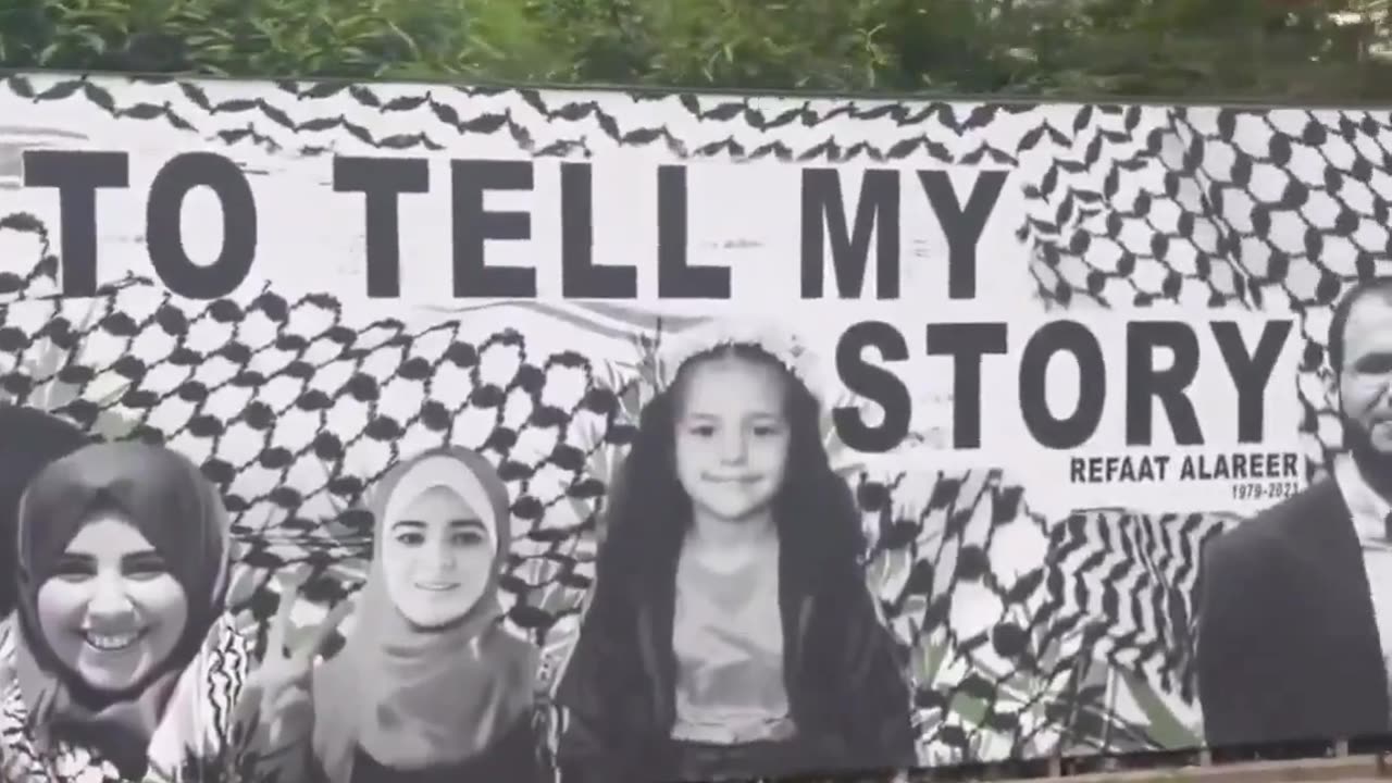 Artistas callejeros en #Ámsterdam exhiben un mural en honor a los héroes de #Palestina