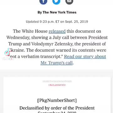 Transcript between salinsky and Trump a must read