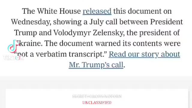 Transcript between salinsky and Trump a must read