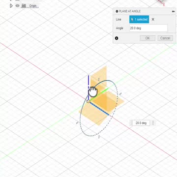 Fusion 360: Construct plane at angle