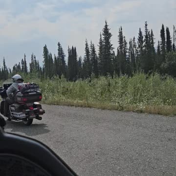 25 July Thursday Just two other bikes traveling across the Yukon