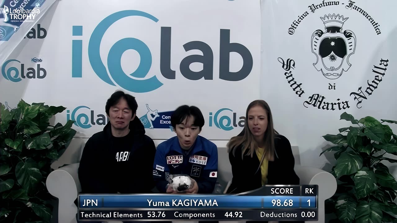 YUMA KAGIYAMA🇯🇵🥈Short Program 2024 ISU Lombardia Trophy 🏆 (ATV.4K)
