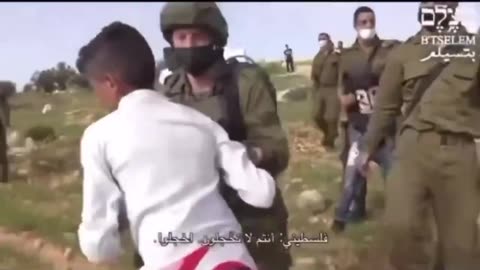 Five Palestinian children were forcefully detained and abused, the childre...