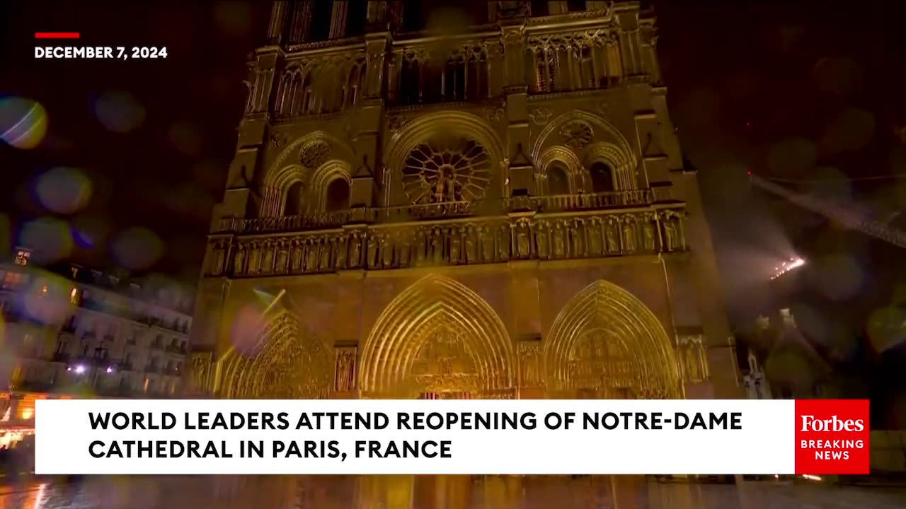 Notre Dame Cathedral Opening Ceremony