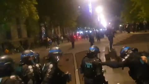 Riots and Mass protests are being reported in all France against the victory of Emmanuel Macron