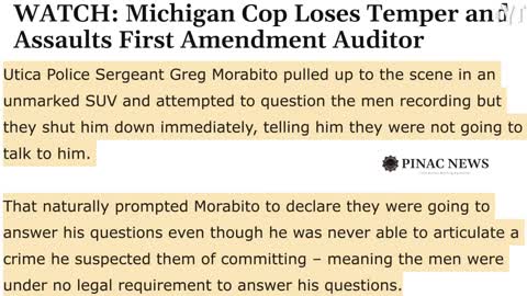 Unhinged Cop Lashes Out At Men For Knowing Their Rights LMFAO!