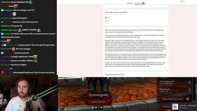 Asmongold Reacts To Ridiculous Ban Appeals #1