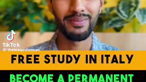 Free study in italy