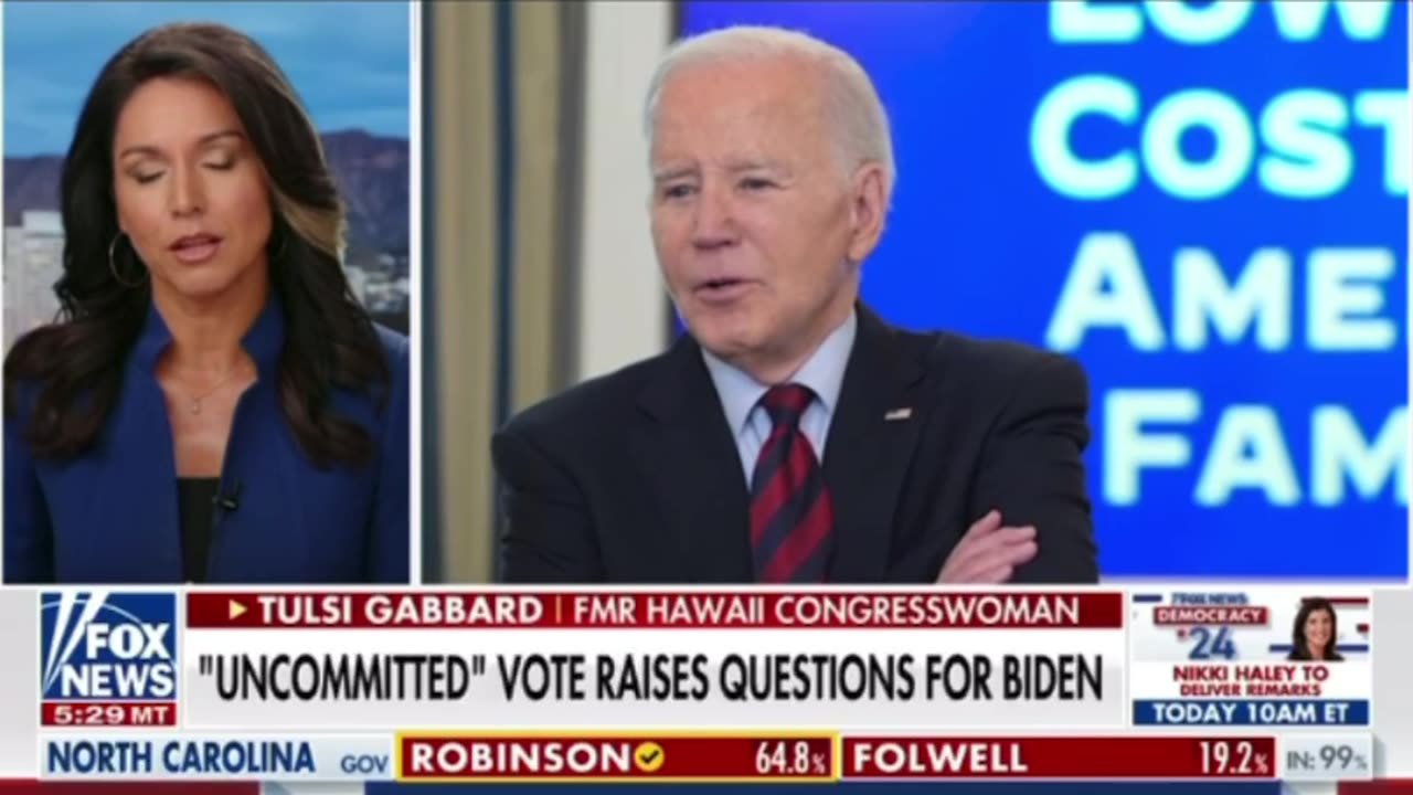 Tulsi Gabbard on Biden administration