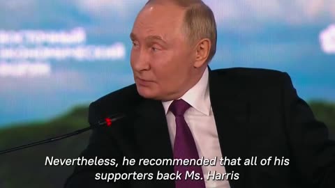 Putin is trolling Kamala Harris and countering the Russian interference for Trump narrative.