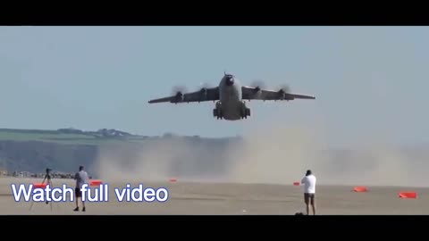 Airbus a400m Hard landing and take off