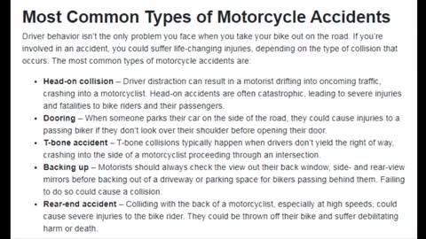 Motorcycle Accident Attorneys