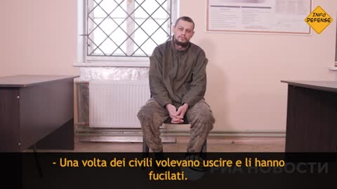 I militanti del battaglione Azov stanno testimoniando.