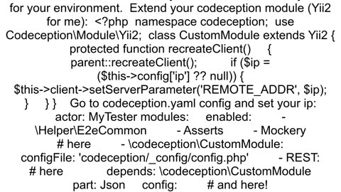 Fake IP on Codeception functional tests